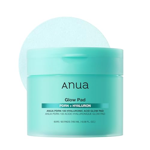 Anua PDRN 100 Hyaluronic Acid Toner Pad, 6.1 fl oz, 60 Count