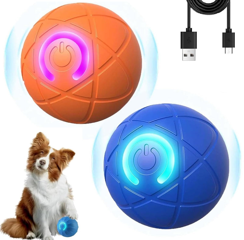 2PCS Shaky Ball Toy for Dogs, Shaking Dog Ball Toy, Bouncing Ball for Dogs, Automatic Moving Dog Toy Ball, Vibrating Ball for Dogs, Interactive Dog Ball for/Small/Medium/Large Dogs