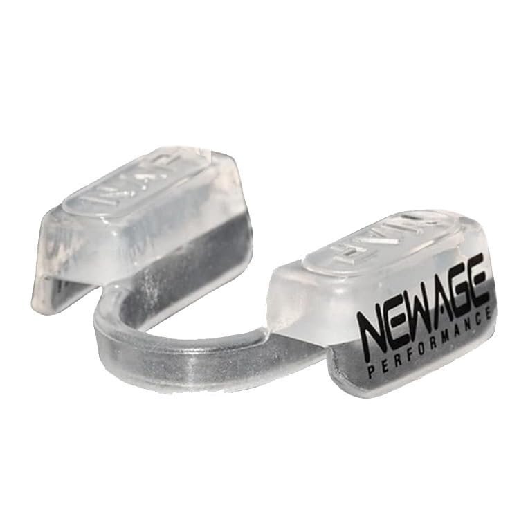 New Age Performance 5DS Core Mid Profile Fitness Mouthpiece, Enhance Athletic Performance for Weightlifting, Endurance, and All Non-Contact Sports, Clear