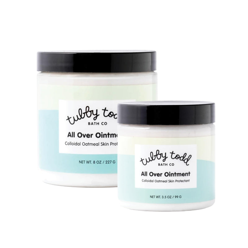TUBBY TODD All Over Ointment - Baby Eczema Cream, Everyday Multi-Purpose Sensitive, Dry, Irritation Baby Skin Relief Cream, Steroid & Gluten Free, Fragrance Free, 3.5 oz & 8oz, 2 Pack 2 Pack - 3.5 Ounce & 8 Ounce - BeesActive Australia