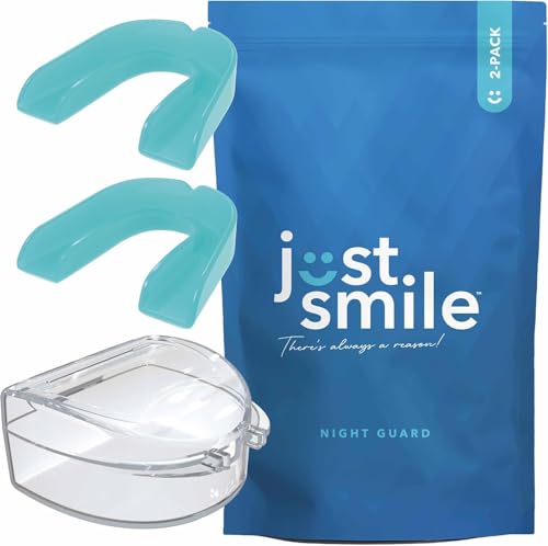 Just Smile Night Guard, Mouthguard for Teeth Grinding and Bruxing, Aqua