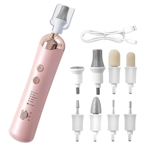 Droyek Electric Nail Drill Machine Nail Drill Electric File Nail File Kit for Beginners Acrylic Gel Nails Manicure Pedicure Polishing Shape Tool with 8 Bits Gel Nails and Home Salon Use A-pink