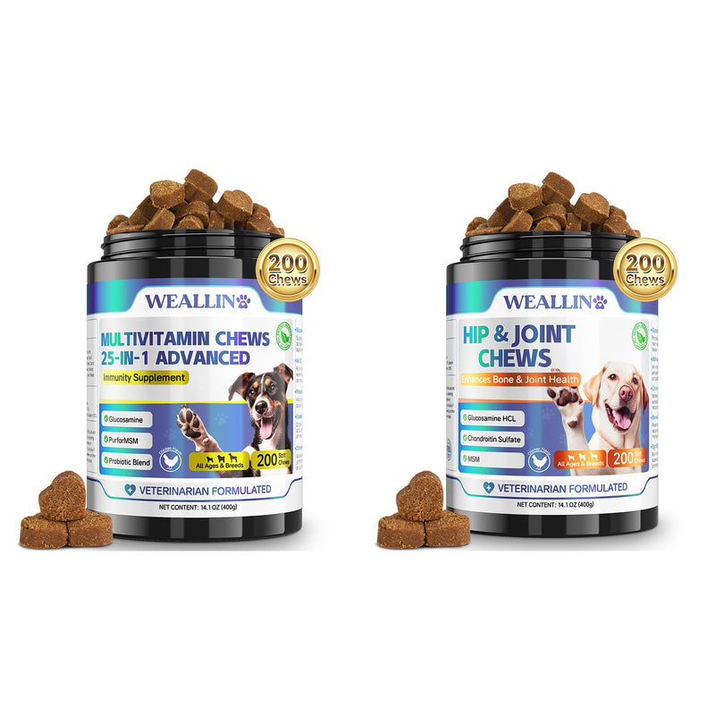 WEALLIN Dog Vitamins & Joint Supplement for Dogs
