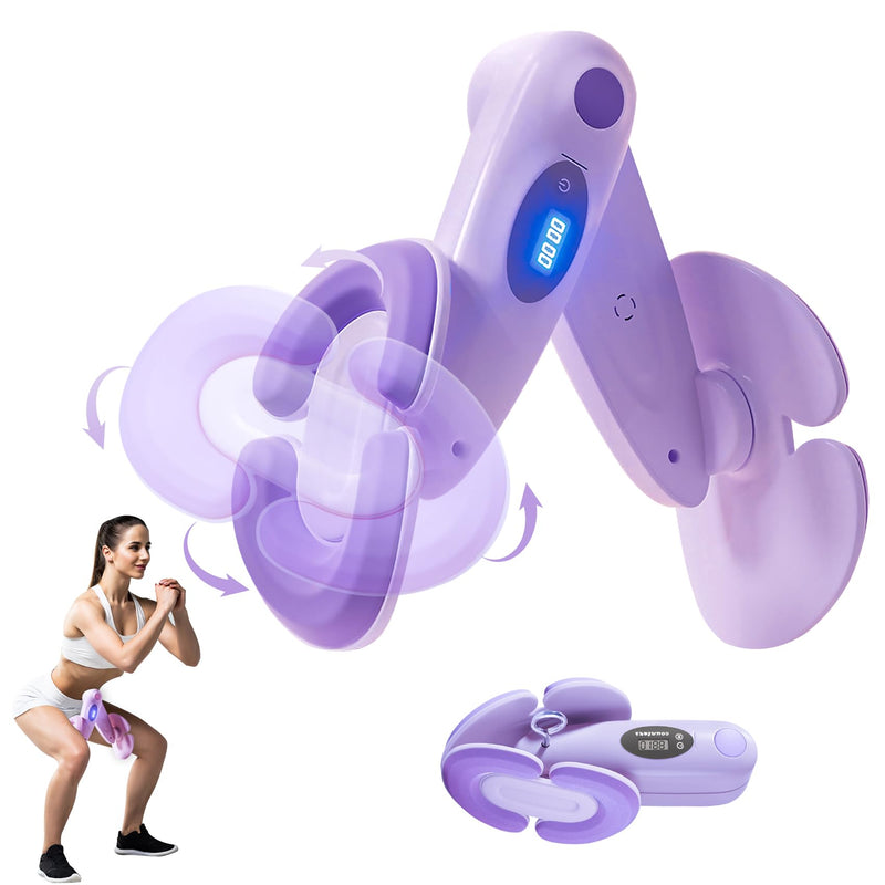 Keyoung Thigh Hip Trainer Kegel Exerciser, Pelvic Floor Trainer, Inner Thigh Trimmer, Thigh Tensioner Exercise for Home Kegel Postpartum Rehab,Workout Equipment Kegel Exercise Products Purple - BeesActive Australia