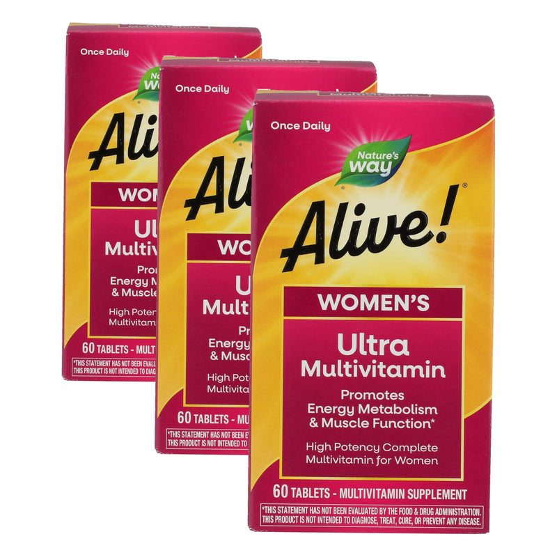 Nature's Way Alive! Once Daily Womens, 60 CT (Pack of 3) 60 Count (Pack of 3)