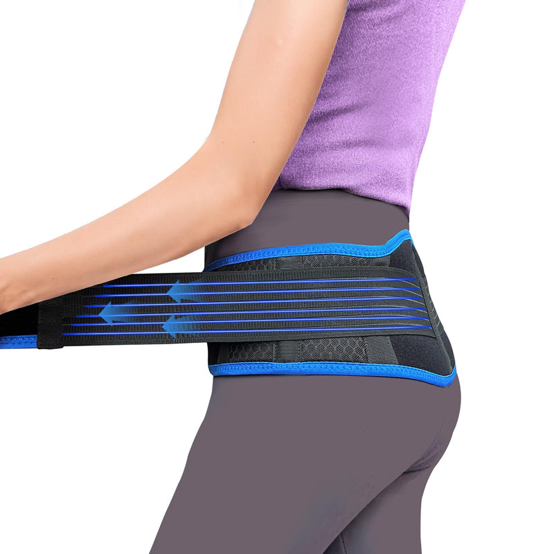 Sacroiliac SI Joint Hip Belt With 360°Anti-slip strips for Men and Women Adjustable Pelvic Support and Lower Back Brace Belt for Sciatica,Pelvis,Lumbar & Nerve Pain Si Joint(Universal) Universal (Hip Size 26"- 44") - BeesActive Australia