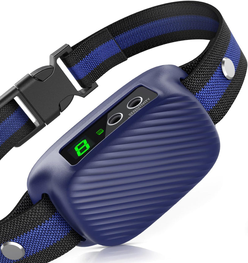 Dog Bark Collar, Automatic Barking Collar with Beep Vibration,Rechargeable Anti Bark Collar with Adjustable 8 Sensitivity,Smart Bark Training Collars for Large Medium Dogs(Midnight) Midnight - BeesActive Australia