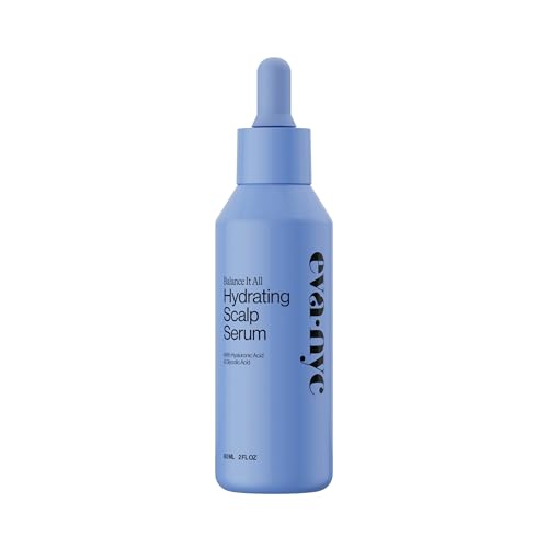 Eva NYC Hydrating Scalp Treatment Serum - Hyaluronic Acid + Glycolic Acid - Lightweight, Fast Absorbing - Reduce Dryness + Restore - For Dry Scalp - Jasmine Scent -Travel Size 2 fl oz Hydrating Scalp Serum - Original Packaging