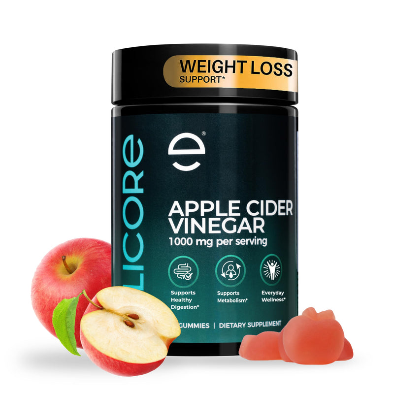 Premium Apple Cider Vinegar Gummies 1000mg – Fermented ACV Gummies for Belly Fat Metabolism* – Weight Management Booster, Digestion, & Heart Support* – with Beetroot and Vitamin B12 – 60 Count