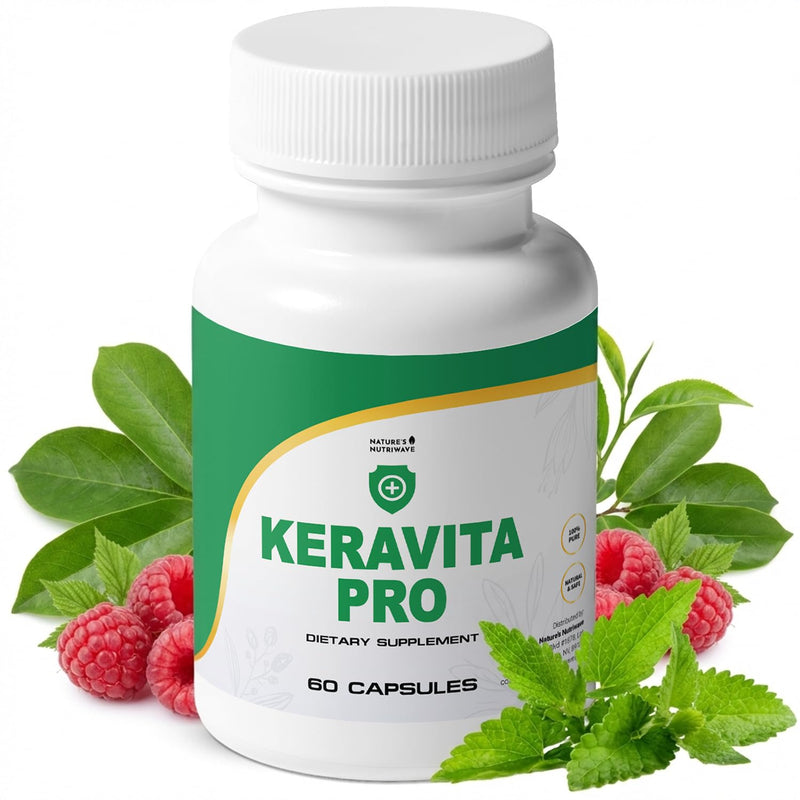 Keravita Pro – Vitamin C, E, Green Tea & Turmeric – 60 Ct, 1 Month Supply | Also includes Mushroom with Vitamin C, E, Green Tea & Turmeric | Non-GMO, Stimulant-Free, GMP-Certified 60 Count (Pack of 1)