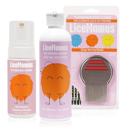 Ultimate Lice Treatment Kit, Oil Mousse Comb, Kids & Adults