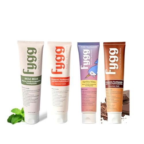 Fygg Fluoride Free Toothpaste | Dentist Recommended | 4 Pack