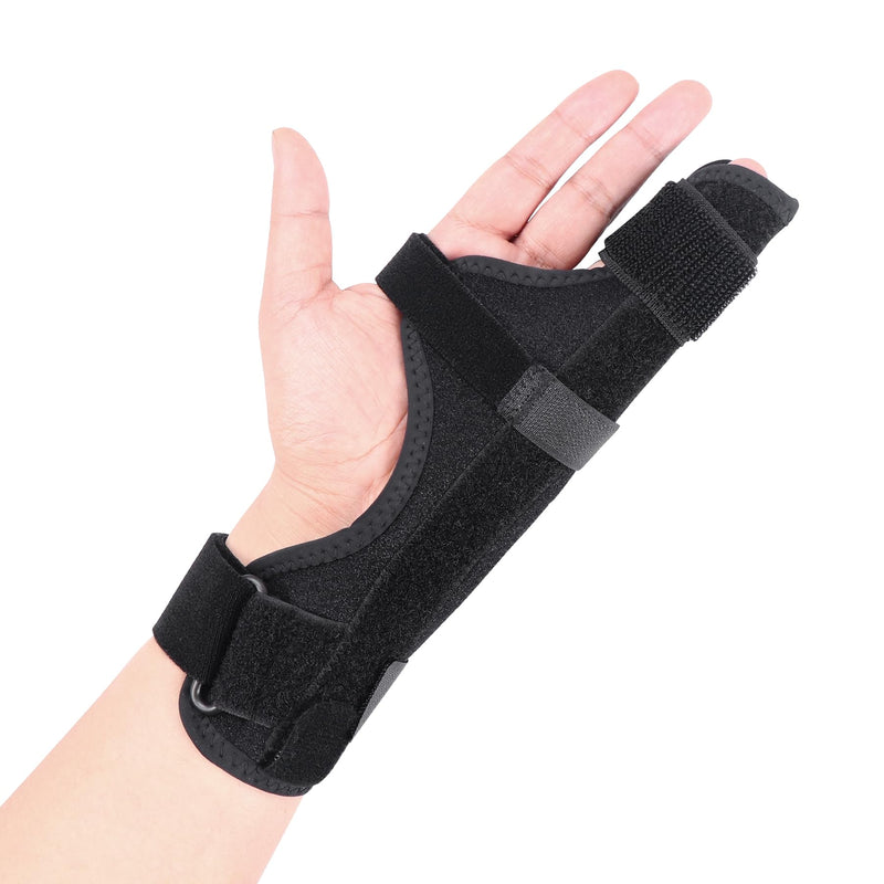 Cozyhealth Boxer Finger Splint Brace, Supports Pinky, Ring, Knuckles - Right or Left Adjustable Metacarpal Hand Brace, Straightening for Trigger Finger, Injury, Fracture, Broken, Tendonitis (8 inch) 8 inch
