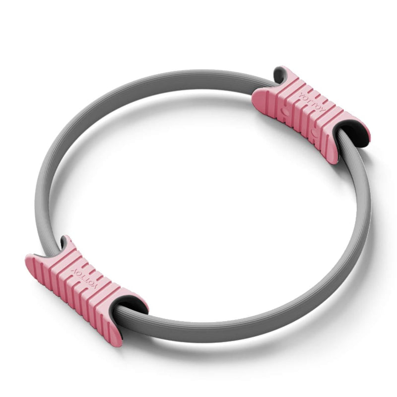 YOTTOY Pilates Ring,15 Inch Magic Circle Ring for Women Thighs,Core and Arms,Exercise Ring Pilates Equipment for Home Workout & Yoga Equipment 15 Inch Grey - BeesActive Australia