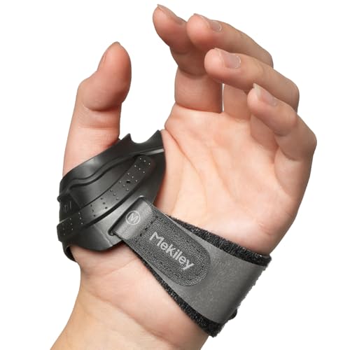 CMC Thumb Support Brace - with Firm Supportive Wrist Strap, Dual Density Thumb Brace Stabilizes CMC Joint, Pain Relief for Osteoarthritis for Women and Men (Black, Left Hand, Medium) Black, Left Hand