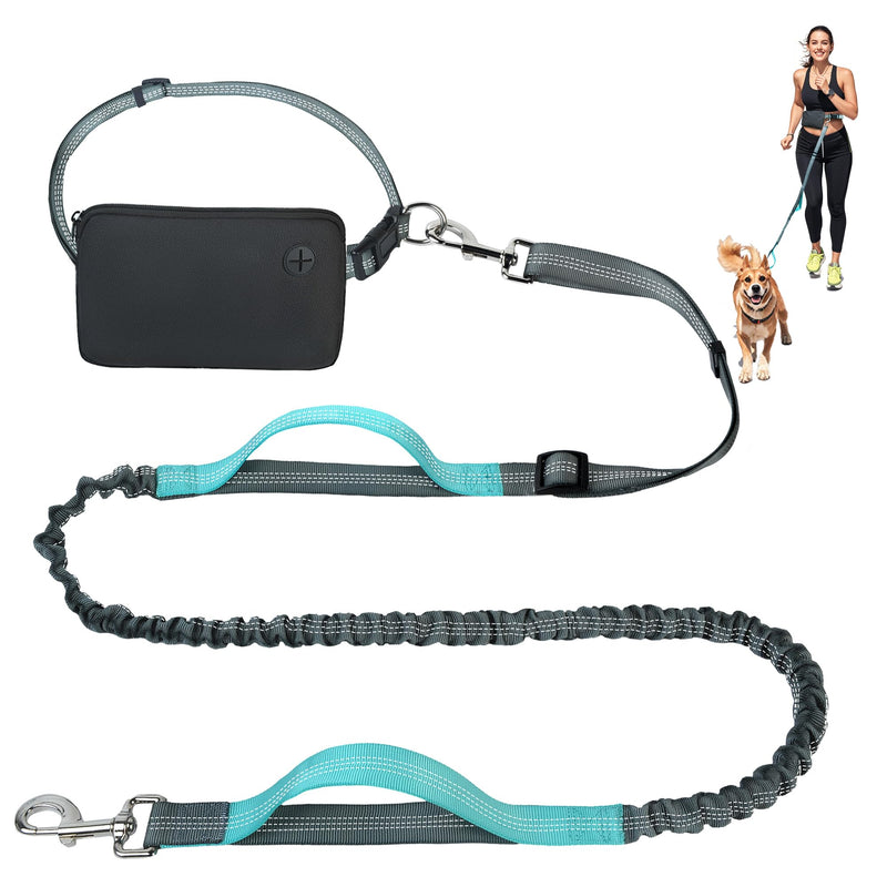 Fida 3-in-1 Hands Free Dog Leash with Zipper Pouch, Bungee & Reflective Straps – Adjustable 5-8ft Crossbody/Waist Running Leash for Dogs, Detachable Traffic Handle for Safe Walking & Jogging - BeesActive Australia