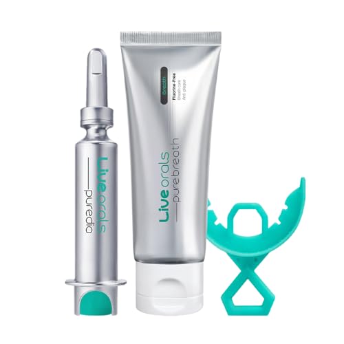 Live Orals Pure Dia Teeth Whitening Gel Kit and Live Orals PureBreath Toothpaste 80g Dentist Formulated for Sensitive Teeth