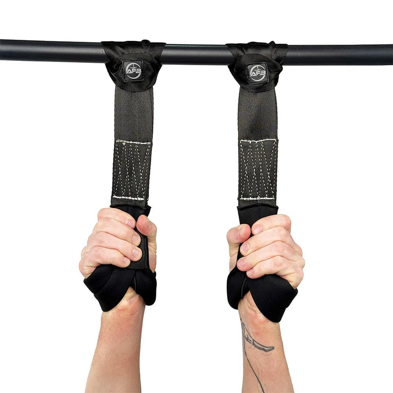 Suspension Trainer Straps - Premium Nylon Bodyweight Fitness Straps for Home & Gym Workouts, Comfortable & Safe with 540lbs Load, Black, Comes in Pairs - BeesActive Australia