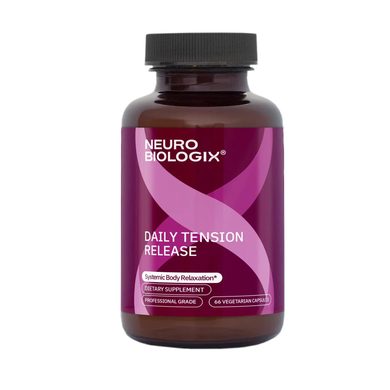 Neurobiologix Tension Release Supplement, Valerian & Skullcap, 120 Caps | Catnip, Vitamin C, Muscle Relaxation & Stress Relief, Non-Drowsy Calming Formula