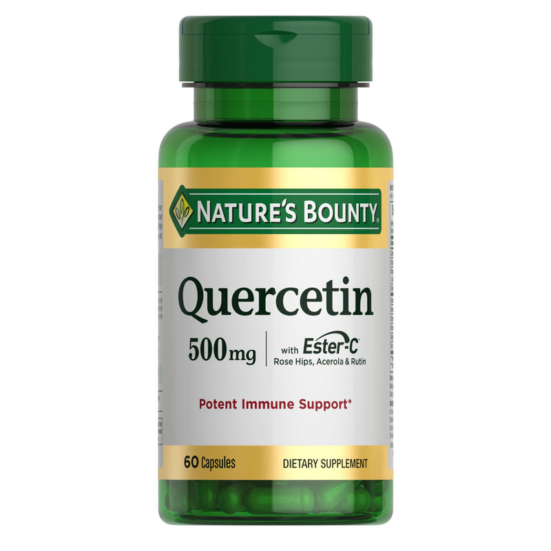 Nature's Bounty Quercetin 500mg, 60 Count 60 Count (Pack of 1)