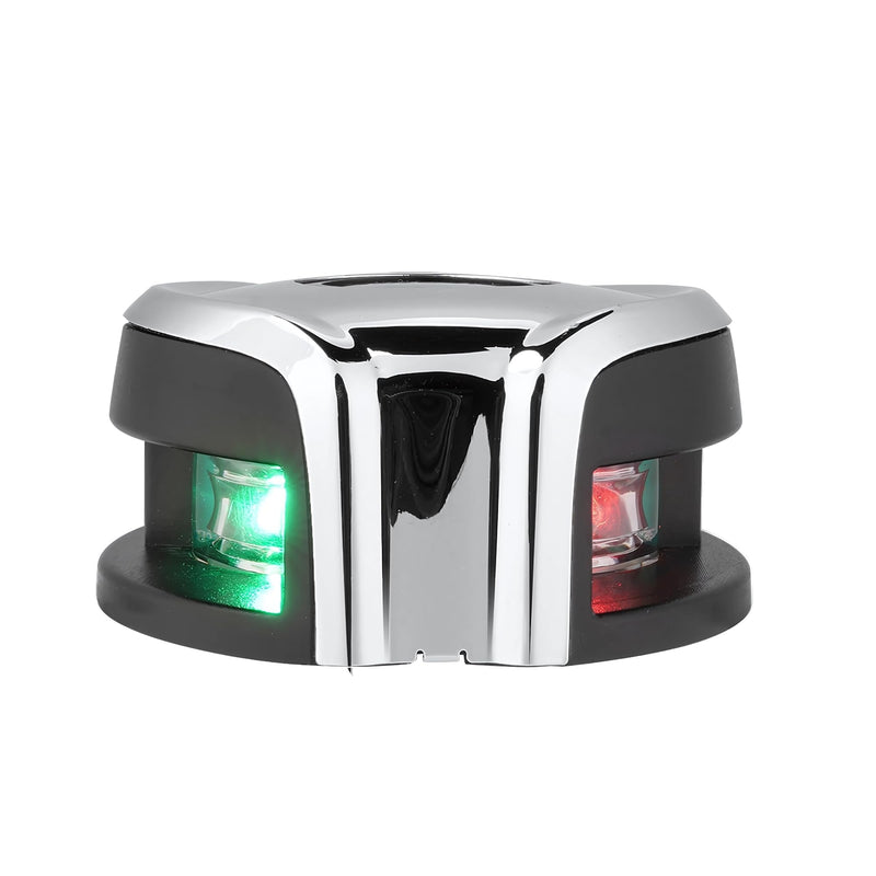 SEAFLO Horizontal Bow Mount Navigation Lights - Bright Bi-Color LED, 2NM Visibility, IP67 Waterproof, Marine Grade AISI 316 Stainless-Steel for Boats up to 65.5 FT (20M) - 4-Year Warranty