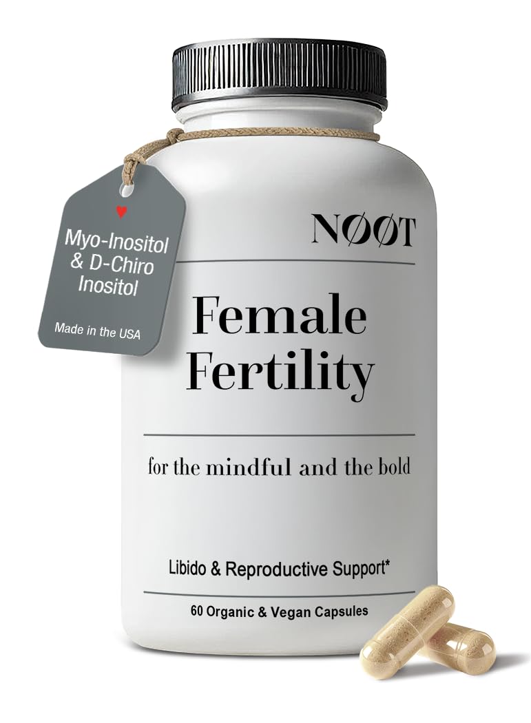 NOOT Female Fertility – Conception for Her with Myo-Inositol, D-Chiro Inositol, Shatavari, Vitex & CoQ10, Natural Hormone Balance for Women and Future Moms, Vegan, 60 Capsules - BeesActive Australia