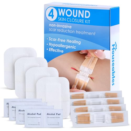Zip Stitch, Wound Closure Kit, Butterfly Bandages, Zip Tie Bandages 4 Pack