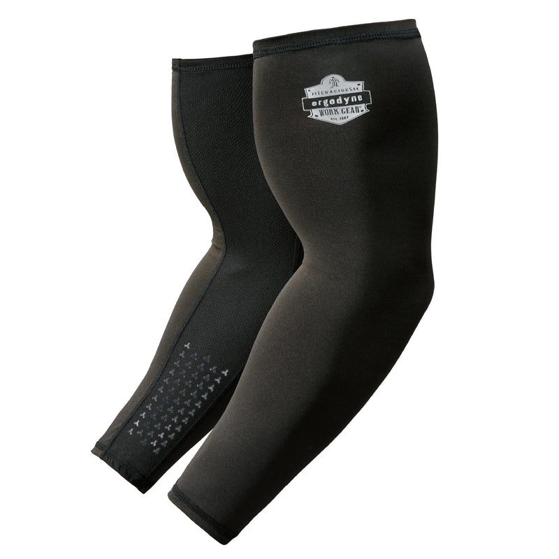 Ergodyne Chill-Its 6691 Cooling Arm Sleeves with Box Handling Silicone Forearm Grip, Pair, UPF 50+ Medium