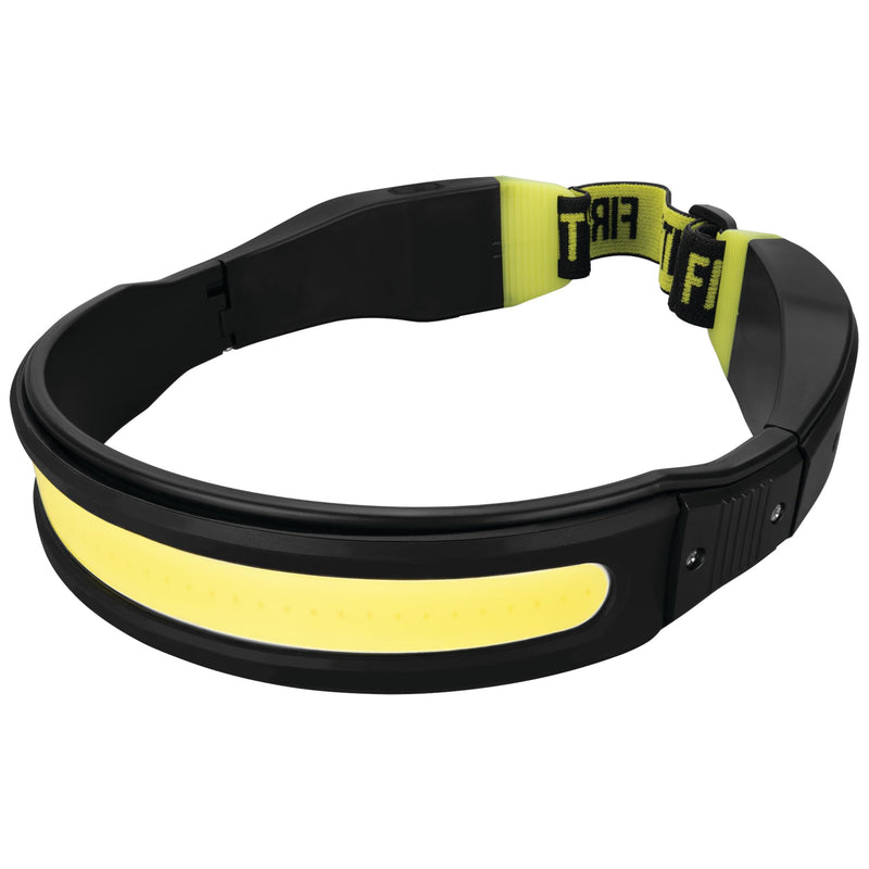 Performance Tool W2690 Firepoint 600LM Li-Ion LED Folding Headlamp, USB-C Charging, Adjustable Strap, Motion Sensor, Dimmable, Foldable Frame, Black/Green