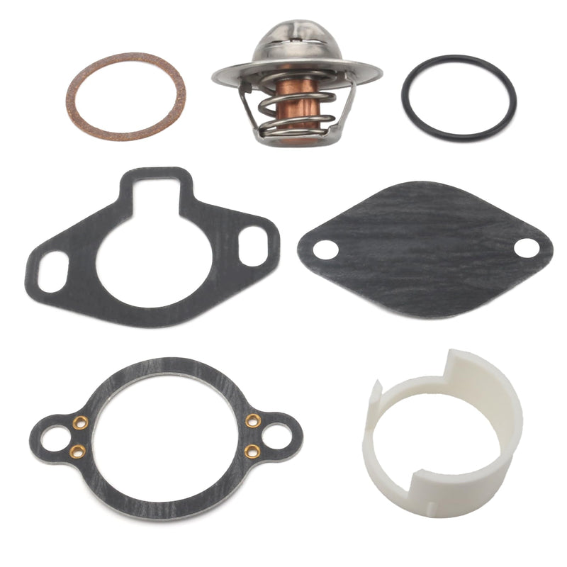 807252Q5 Boat Thermostat Kit 160 Degree Compatible with MerCruiser V6 V8 GM Engines 4.3L 5.0L 5.7L 7.4L 8.2L Inboard Sterndrive Models Replacement 807252T5 807252T8 Sierra 18-3647 MerCruiser 4.3-8.2 L