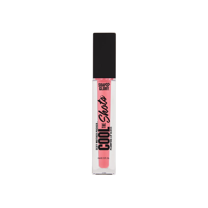 Soap & Glory SMP Cool the Shots Plumping Lip Gloss & Plumper, Pink Charming | Hydrates, Cools & Defines for Fuller, Volumized Lips, High Shine & Glossy Finish, Menthol & Vitamin E, Vegan & Cruelty-Free