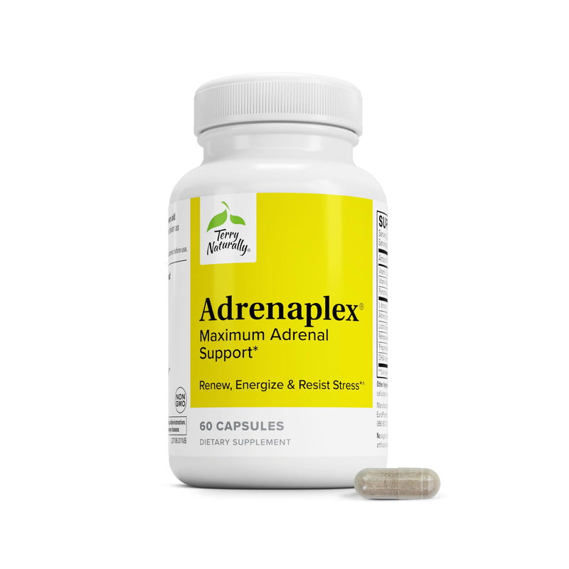 Terry Naturally Adrenaplex - Maximum Adrenal Gland Support - 60 Count | Adrenal Gland Support Supplement. 60 capsules. 60 Count (Pack of 1)