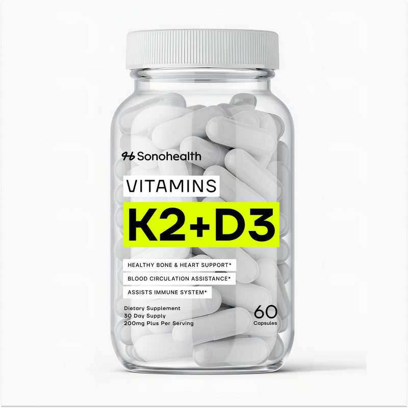 Vitamin D3 + K2 with BioPerine – High Absorption 3-in-1 Formula – Vegan-Friendly, Non-GMO, Gluten-Free – Supports Bone, Heart, and Immune Health – 60 Capsule 1 Count (Pack of 60)