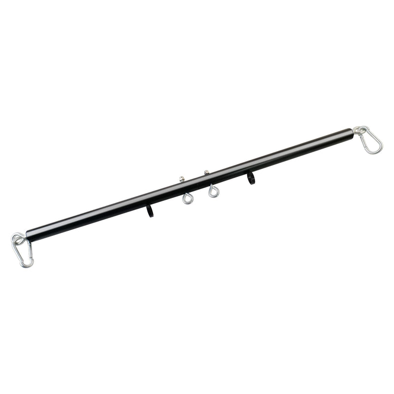 Spreader Bar Silver/Black Adjustable Exercise Stainless Steel Bar, Yoga Training Fitness Gear, Workout Bar,Sports Gym Kit Black