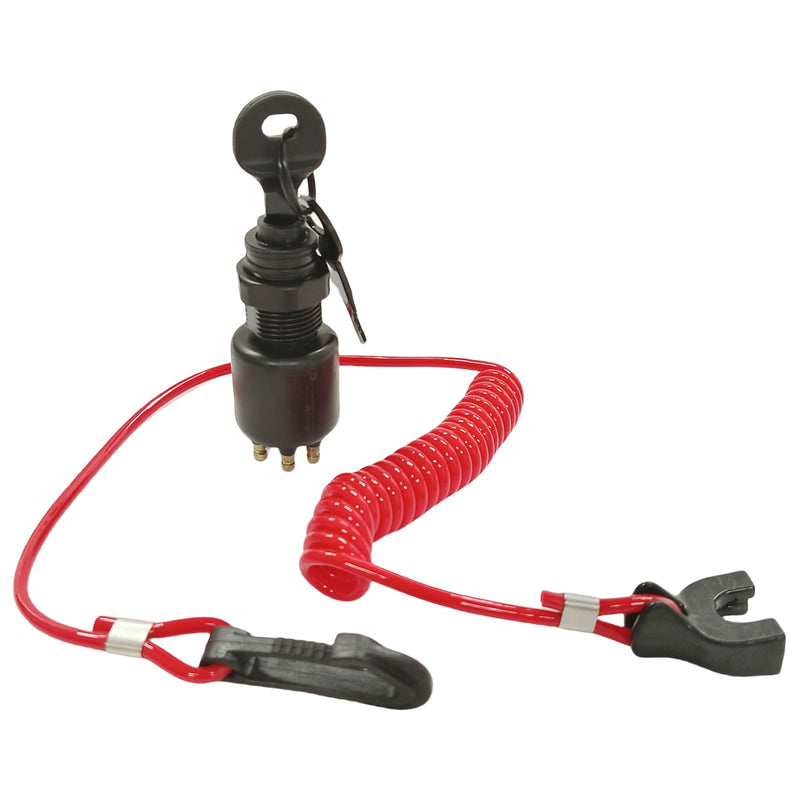 5005801 Boat Ignition Key Switch & Safety Lanyard Assembly for OMC Johnson Evinrude 40-200HP Outboard Motor 175974 - BeesActive Australia
