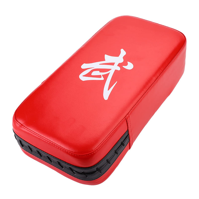 Taekwondo Kick Pad PU Muay Thai Pads MMA Karate Kick Pads Kickboxing Training Pads Martial Arts Punching Pads Leather Strike Kicking Pad Red