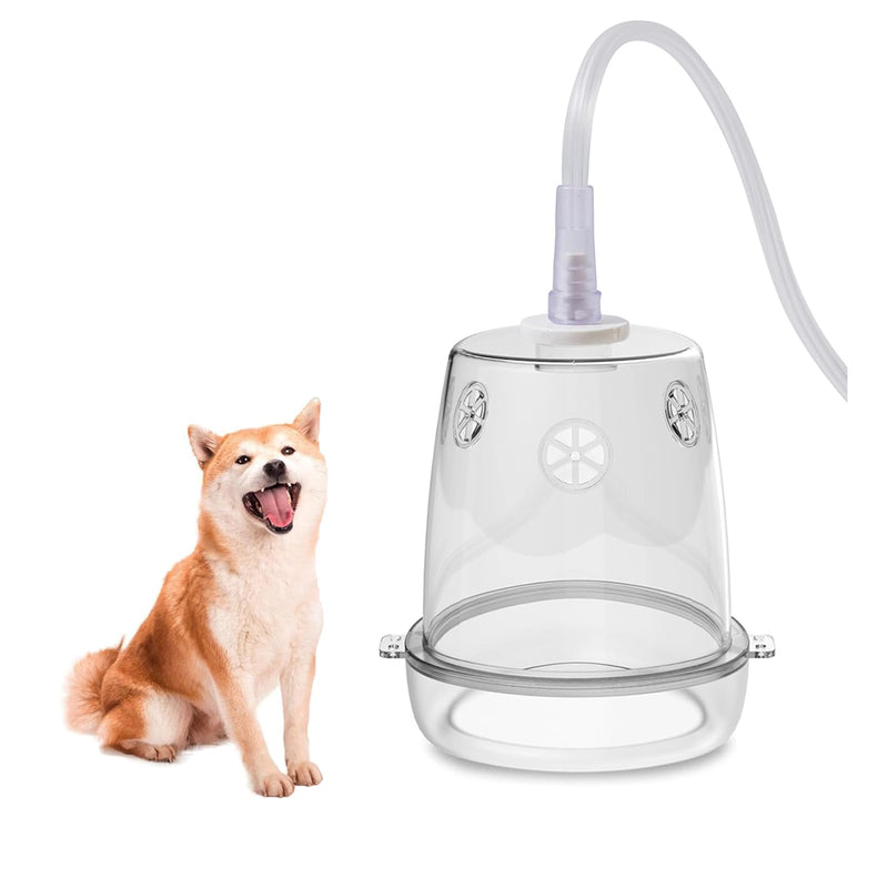 Dog Oxygen Mask, Inhaler Mask for Medium Dogs, Pet Oxygen Mask and Tube, Suitable for Medium Dogs (Equipment Not Included) （M） M