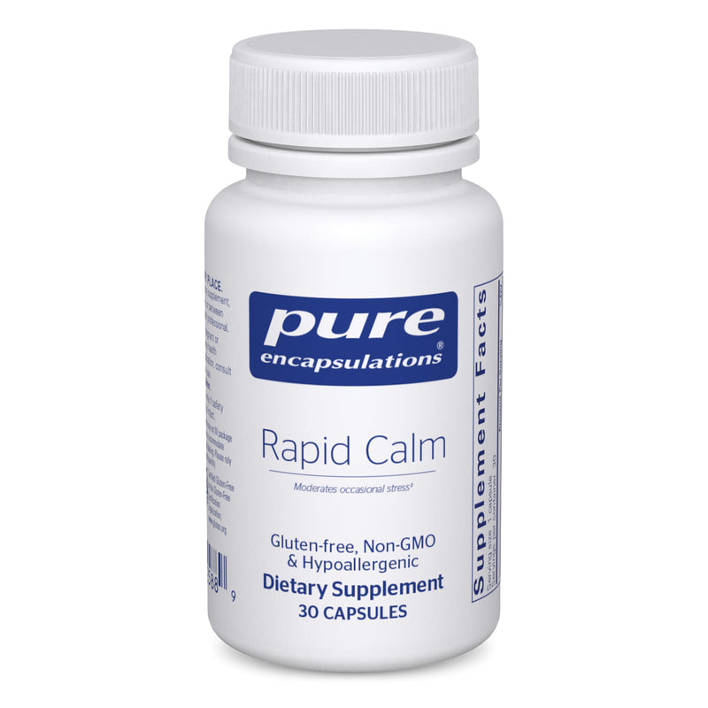 Pure Encapsulations Rapid Calm, 30 Capsules | Stress and Sleep Support Supplement*, Contains Vitamin B6, Zembrin and Suntheanine L-Theanine, Non-GMO, Gluten-Free, Vegan