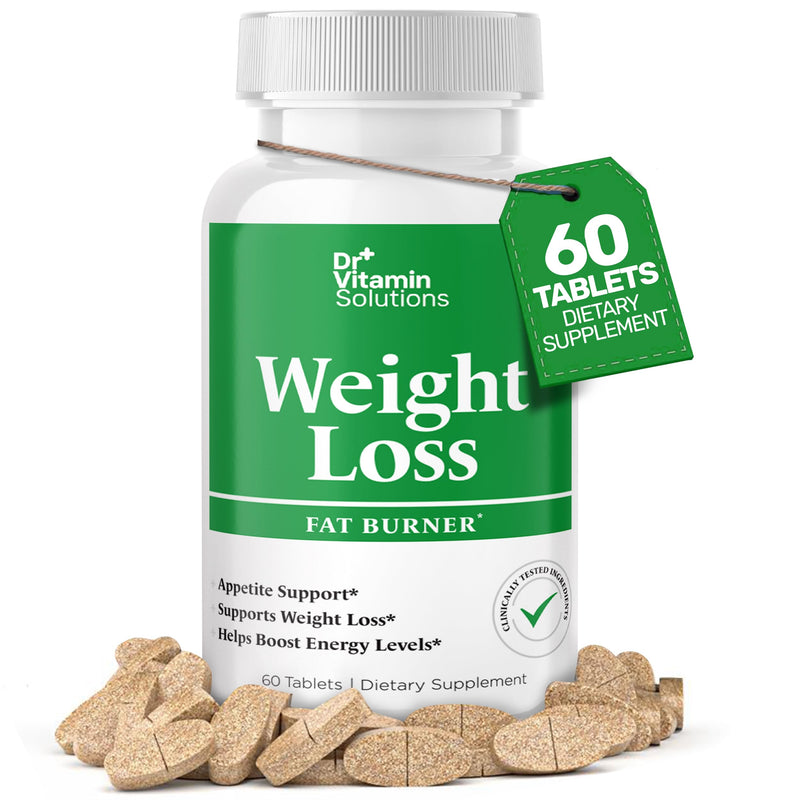 Fat Burner for Women and Men - Thermogenic Weight Loss Diet Aid | Appetite Suppressant, Metabolism Booster, Belly Fat Support, Green Tea, Garcinia Cambogia, Chromium, Non-GMO, 60 Tablets 60 Count (Pack of 1)