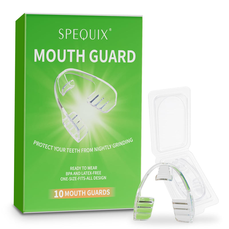 Mouth Guard for Grinding Teeth at Night, 10-Pack Night Guards for Teeth Grinding Comfortable Fit, Universal Size, Individually Wrapped, BPA-Free - BeesActive Australia