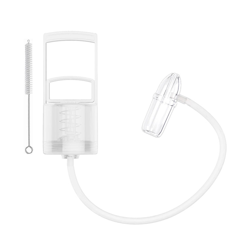 Nasal Aspirator for Baby, Baby Nose Sucker, Booger Sucker with Hand Pump and Non-Invasive Tip to Clear Clogged Passages and Boogers (Translucent White, Standard) Translucent - BeesActive Australia