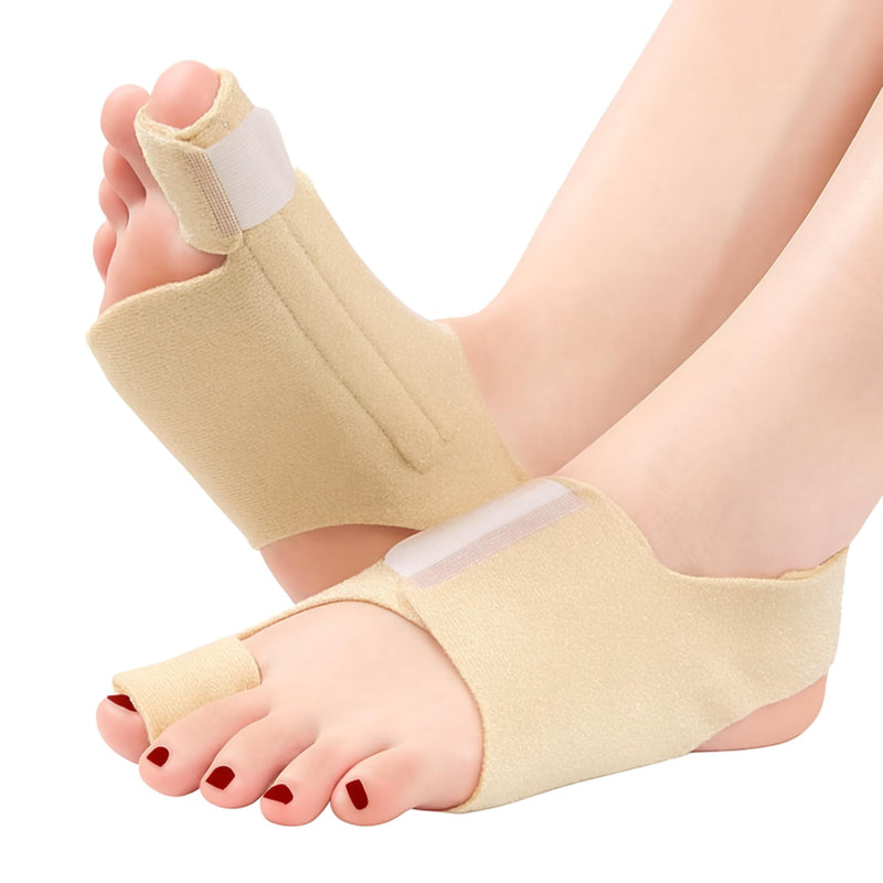 Bunion Corrector Support Brace: Pain Relief & Foot Alignment for Women & Men, 1 Pair for Day & Night Use Spandex 2 Built-in Springs