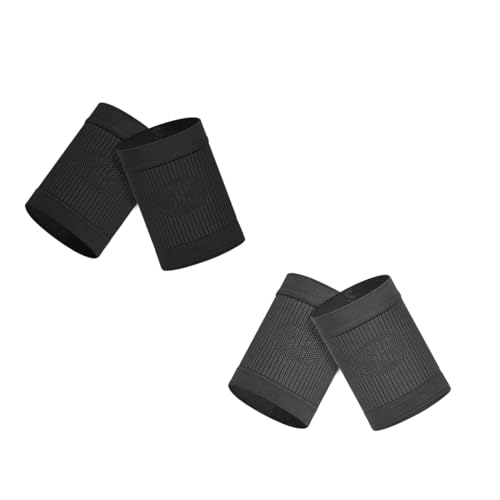 KEKING Compression Wrist Sleeves - 2 pairs (Black, Medium+ Grey, Medium)
