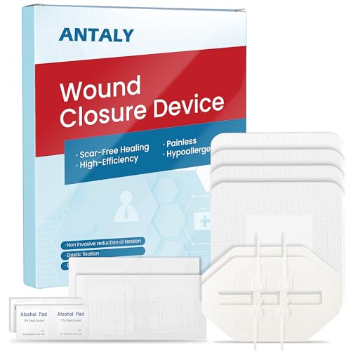 Wound Closure Strips, Zip Stitch Laceration Closure Kit, 12 PCS 2-Straps