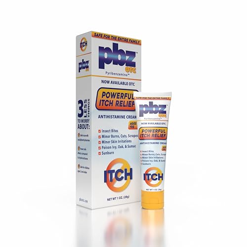 PBZ OTC Itch Relief Cream, Kid Safe, 1% Tripelennamine, 1 oz 1 Ounce (Pack of 1)