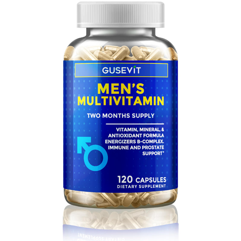 35-in-1 Men's Multivitamins for Immune Support, Stamina & Energy Boost | Men's Health Supplement with Vitamins & Antioxidants | VIT C, B-Complex, Zinc, Spirulina & More | 120 Count