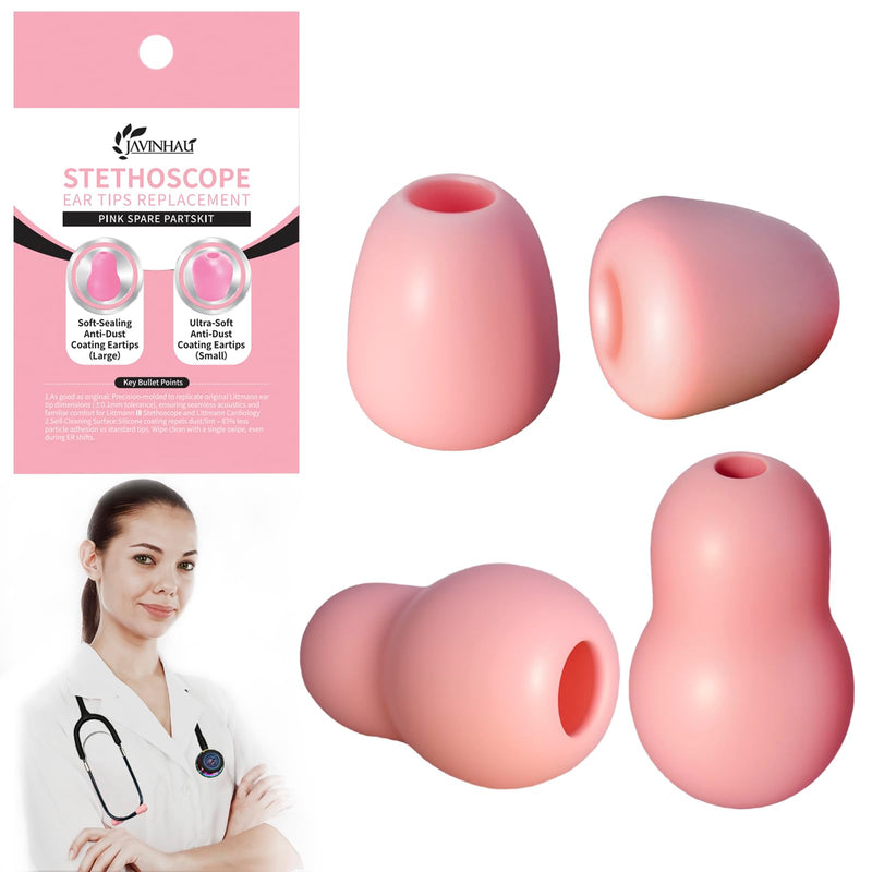 Silicone Ear Tips Earbud Replacement for Littmann Stethoscopes - Comfortable Fit Littman Ear Tips ReplacementÔºåStethoscope Ear Pieces,Cardiology IV Parts & Littmann Stethoscope Parts (pink) pink - BeesActive Australia