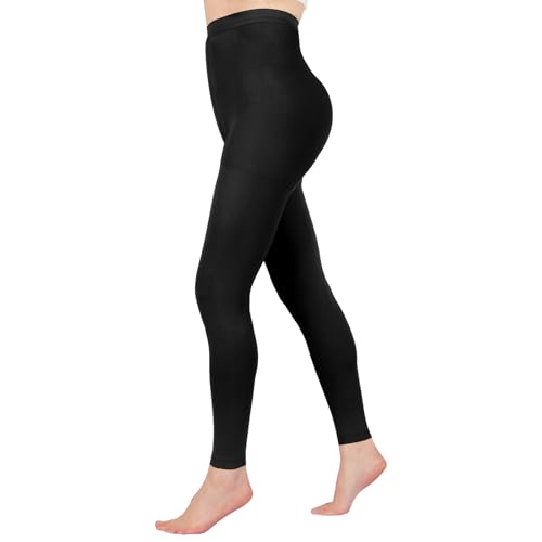 Compression Pantyhose for Women, 20-30 mmHg Compression Tights Small Black