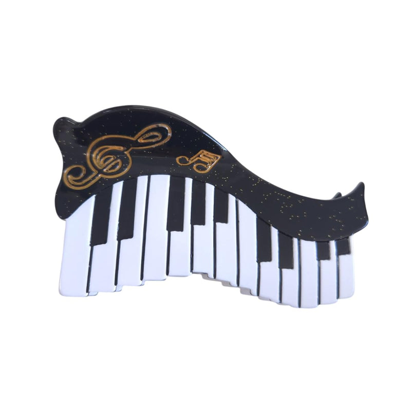 Funny Music Instrument Claw Clip,Funny Acetate Claw Clip for Women,Piano Hair Clip Piano