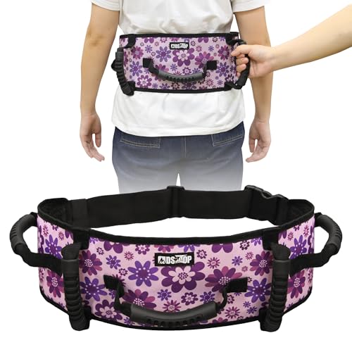 MDSTOP Gait Belt Transfer Belt for Seniors, Anti-Slip Gate Belt for Elderly Lifting with Quick Release Buckle, Medical Belt for Lifting Patients, for Handicap, Physical Therapy, Elderly (Purple) Purple